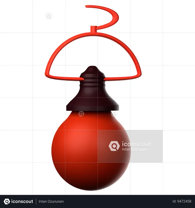 Emergency Light Bulb  3D Icon