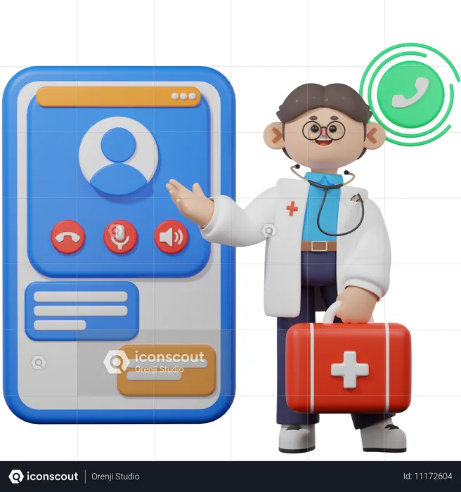 Emergency Medical Support  3D Icon