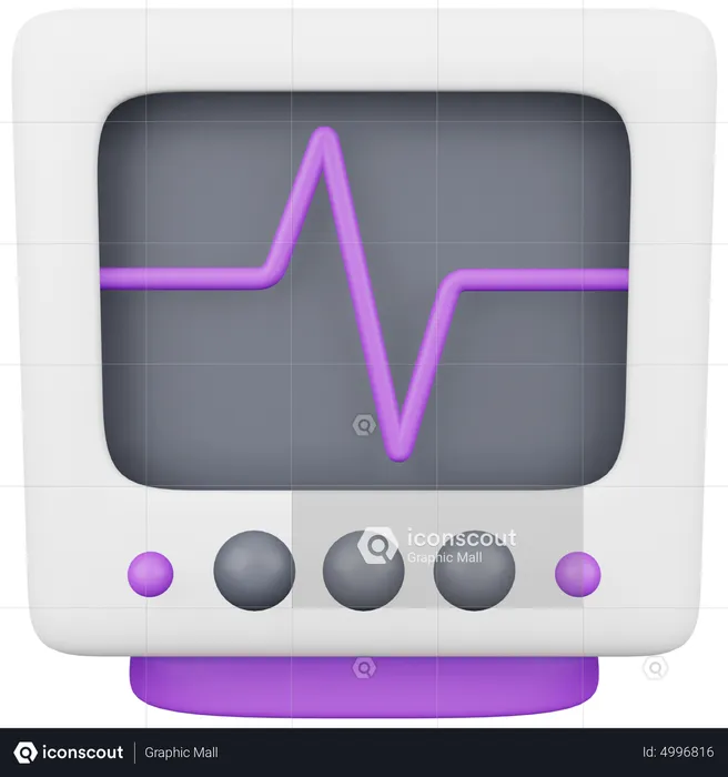 Emergency Monitor  3D Icon