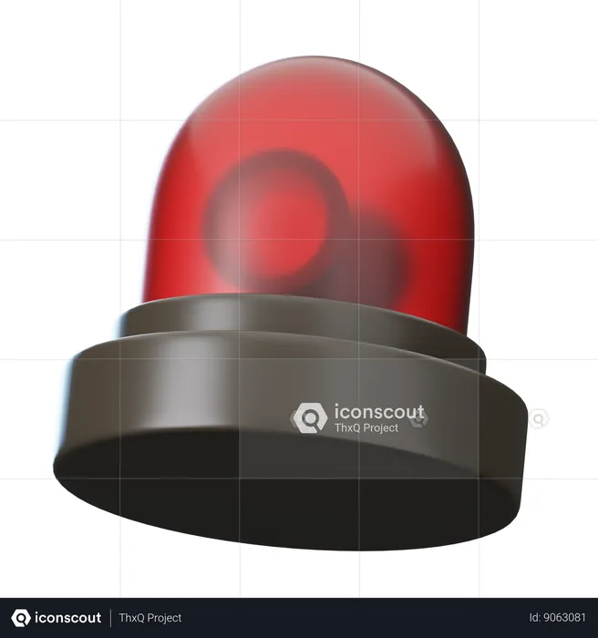 Emergency Siren  3D Icon