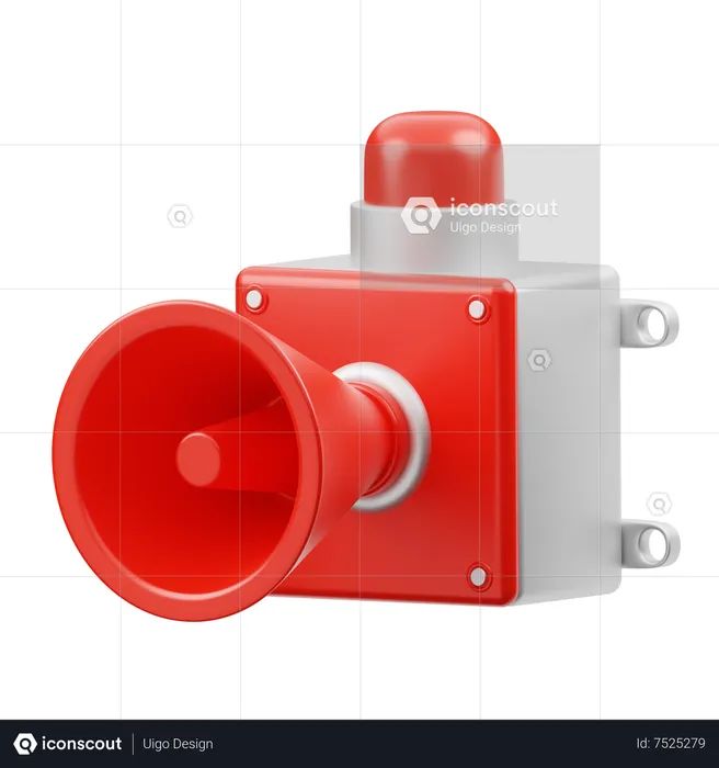 Emergency Siren  3D Icon