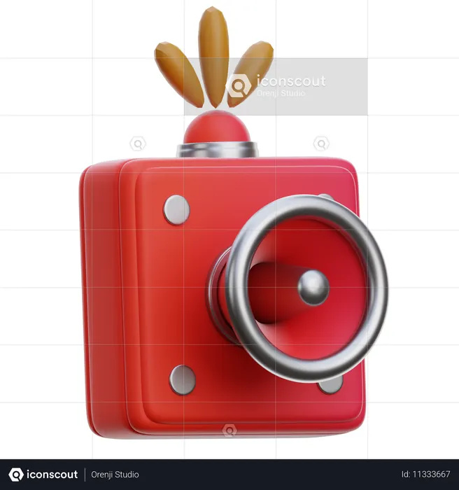 Emergency Siren  3D Icon