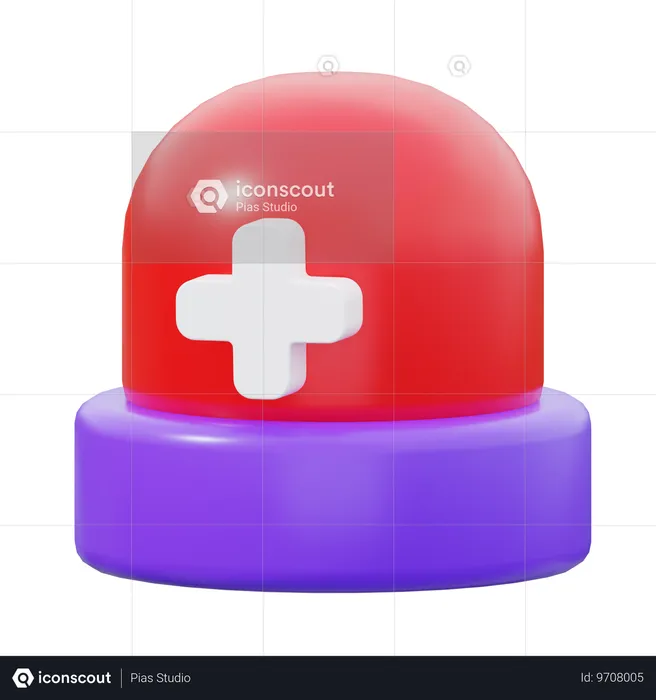 緊急サイリン  3D Icon