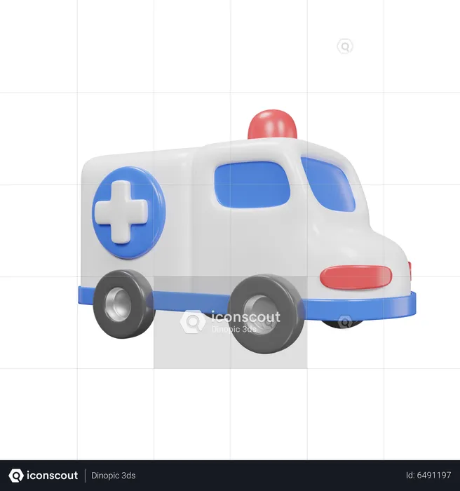 Emergency Vehicle  3D Icon