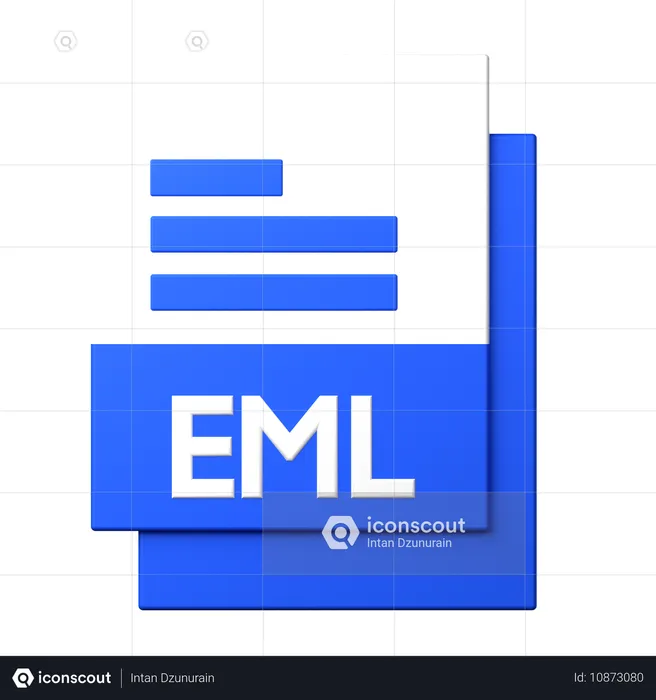 EML 파일  3D Icon