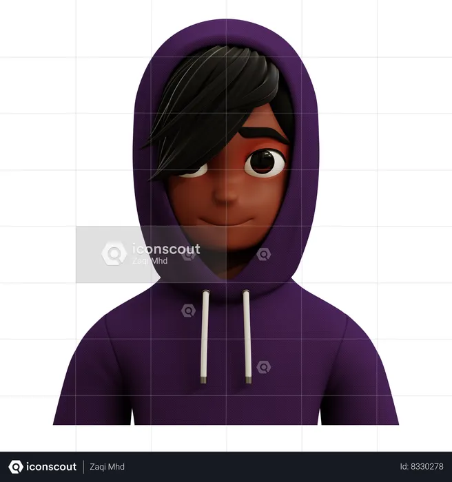 Emo Boy Avatar  3D Icon