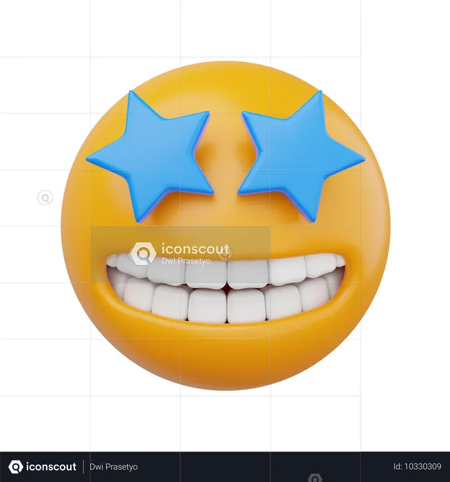 Entusiasmado Emoji 3D Icon