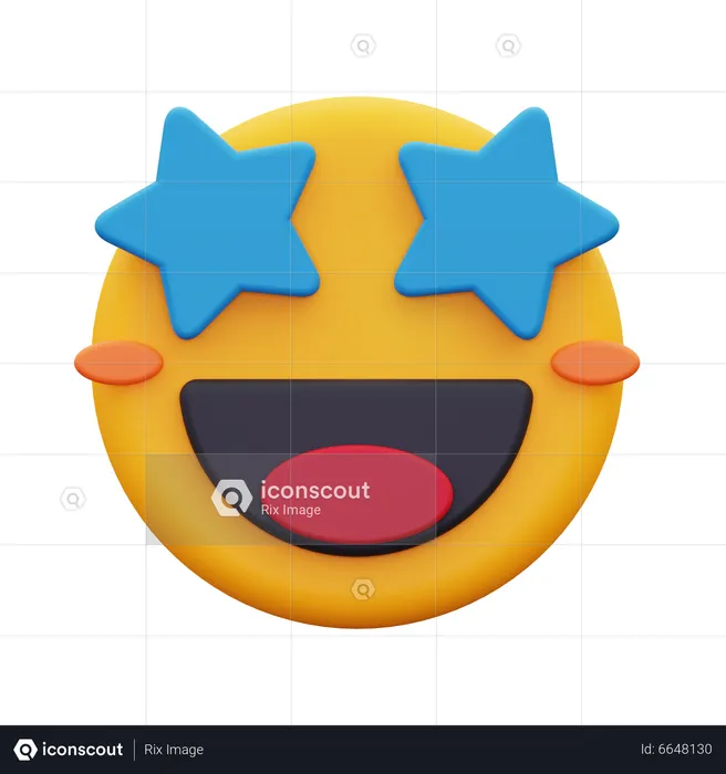 Entusiasmado Emoji 3D Icon