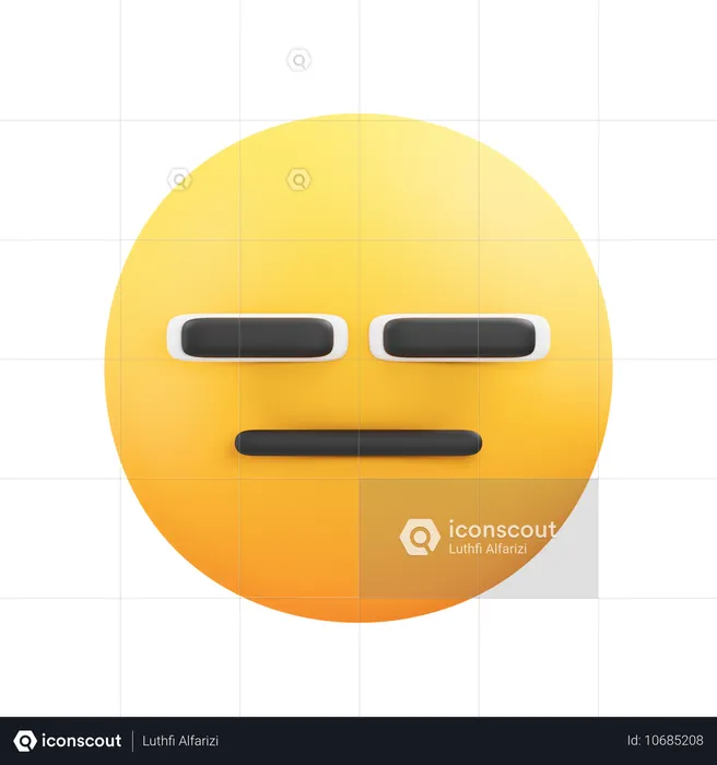 Emoji aburrido Emoji 3D Icon