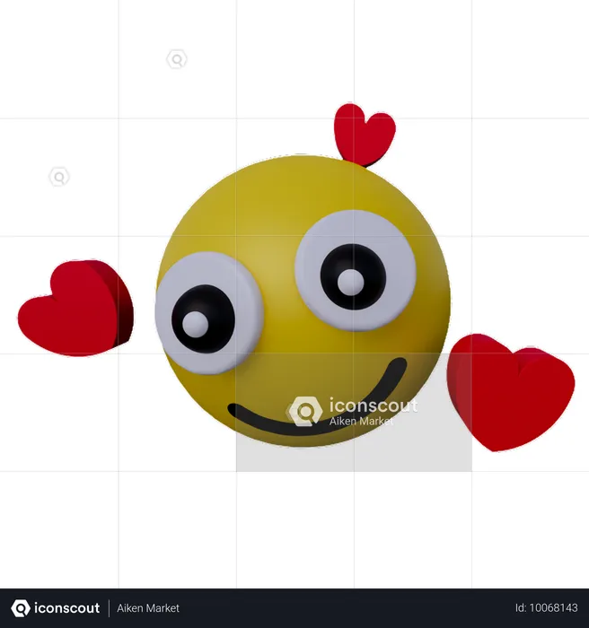 Emoji amoroso  3D Icon