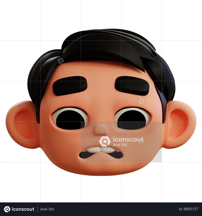 Emoji ansioso Emoji 3D Icon