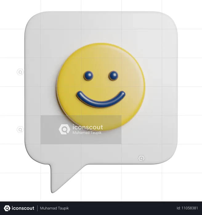 Bate-papo emoji  3D Icon