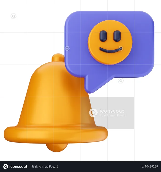 Emoji-Benachrichtigungsglocke  3D Icon