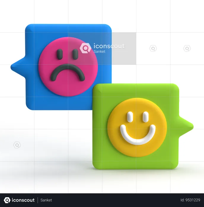 Emoji Chat  3D Icon