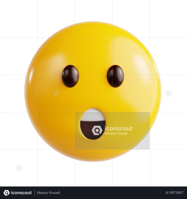 Emoji chocado Emoji 3D Icon