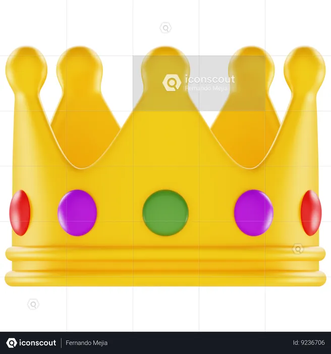 Emoji Crown Emoji 3D Icon