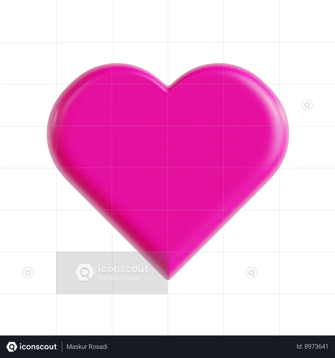 Emoji de amor rosa choque Emoji 3D Icon