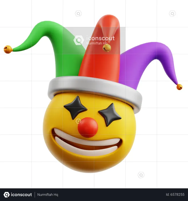 Emoji de clown  3D Icon