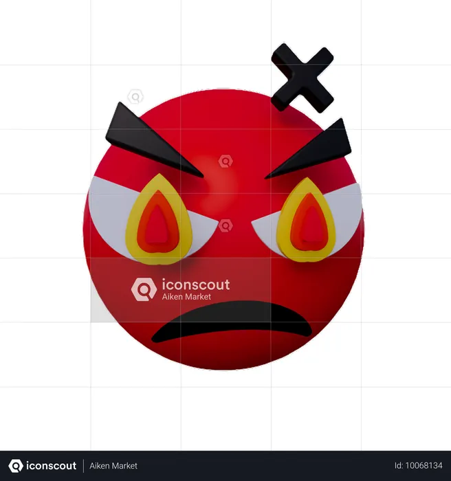 Emoji irritado  3D Icon