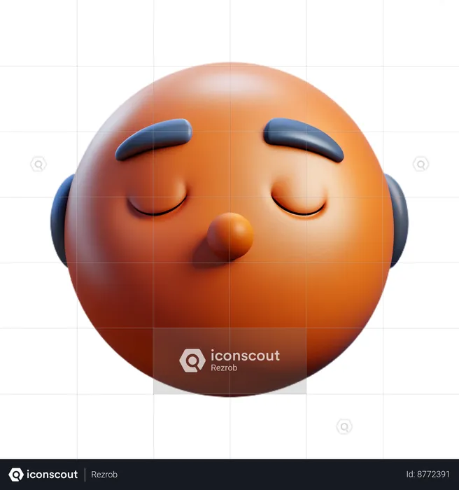 Emoji de cara dormindo Emoji 3D Icon