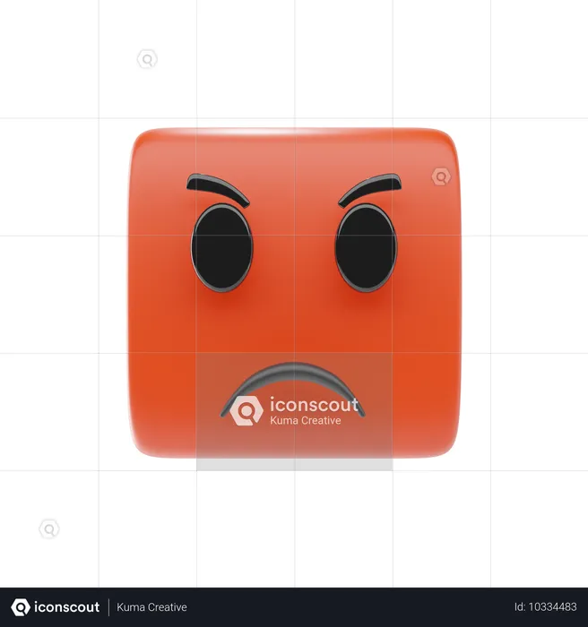 Emoji de cara enfurecida Emoji 3D Icon