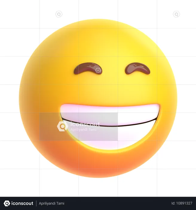 Emoji de rosto sorridente  3D Icon