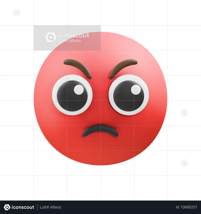 Emoji en colère Emoji 3D Icon