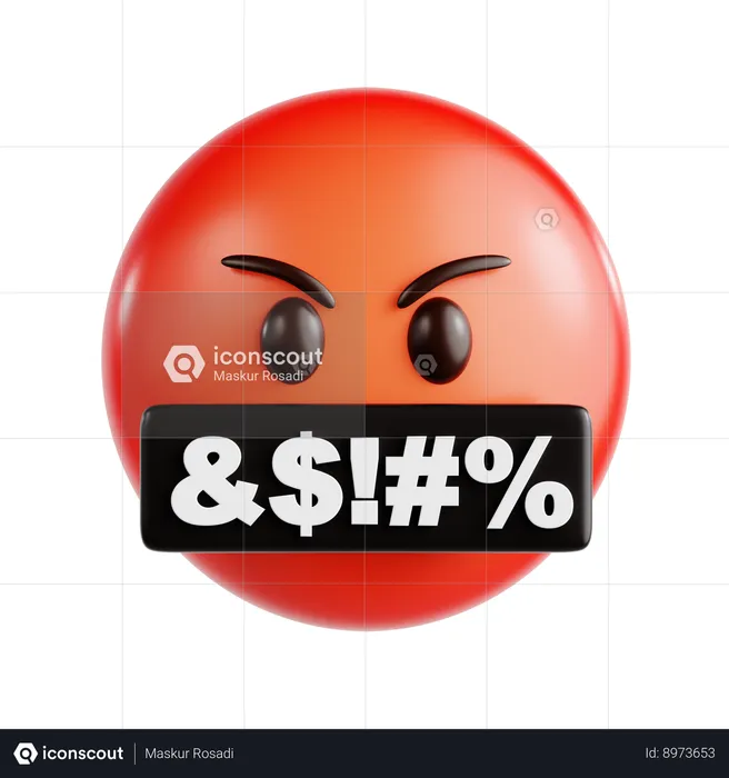 Emoji enojado Emoji 3D Icon