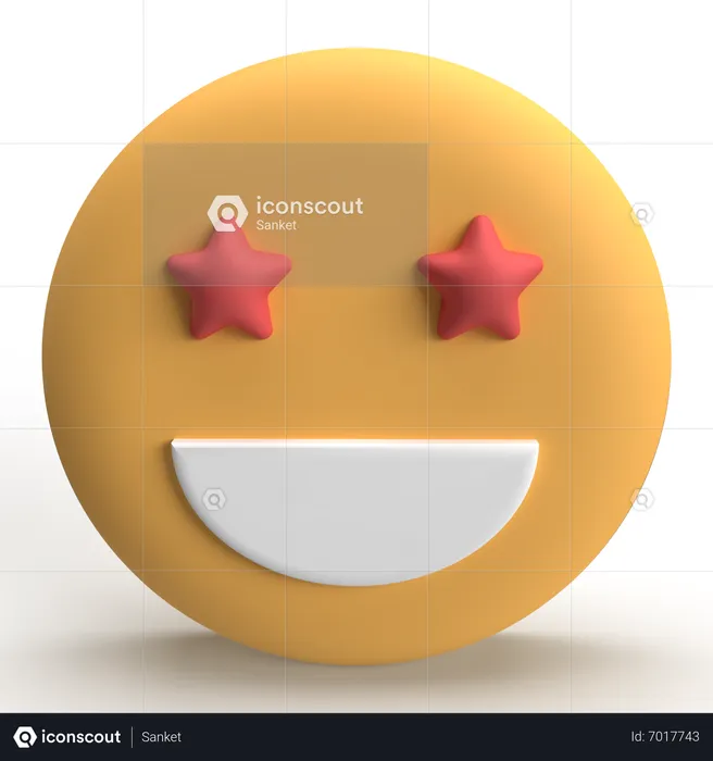 Emoji favorito Logo 3D Icon