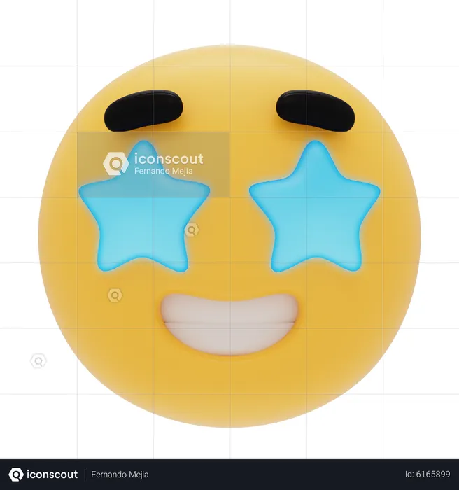 Emoji estrellado Emoji 3D Icon