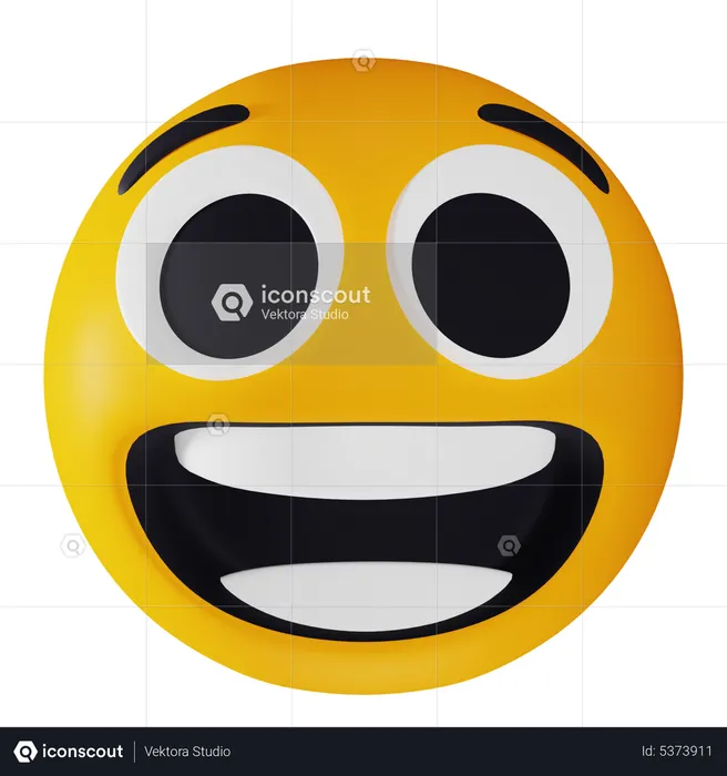 Emoji Happy Emoji 3D Icon
