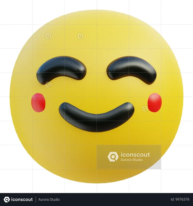 Emoji-Lächeln Emoji 3D Icon