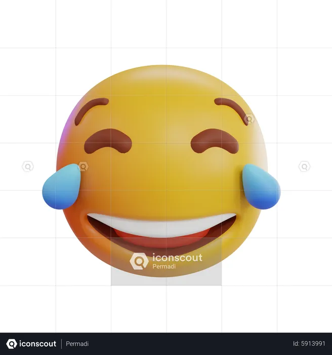 Emoji de lágrimas de alegria Emoji 3D Icon