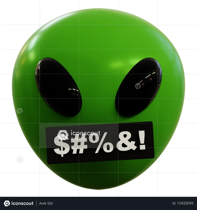 Emoji malédiction extraterrestre Emoji 3D Icon