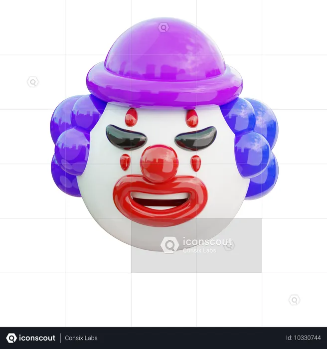 Payaso emoji  3D Icon