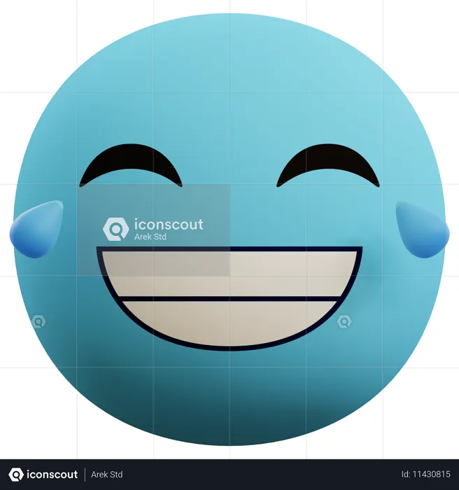 Emoji riendo Emoji 3D Icon