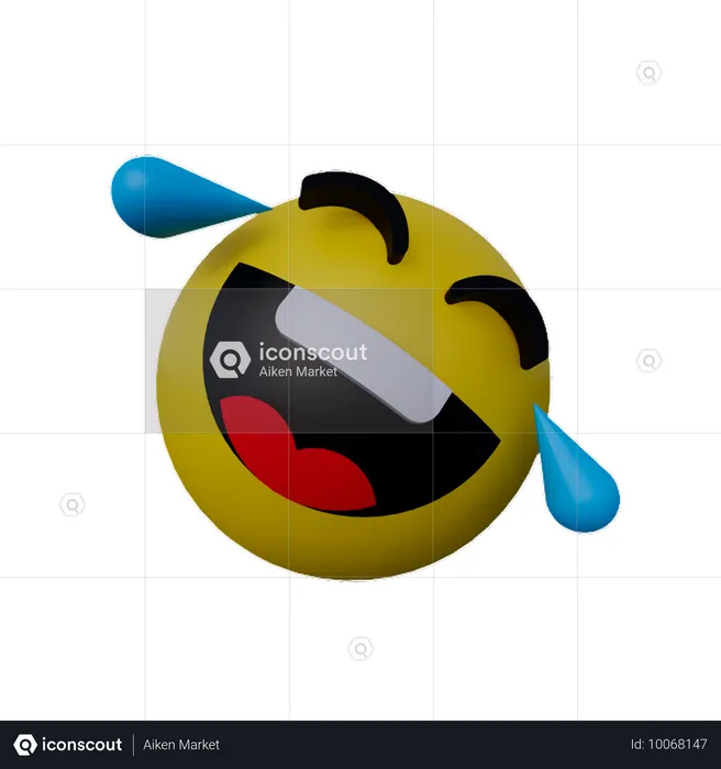 Emoji riendo con lágrimas  3D Icon