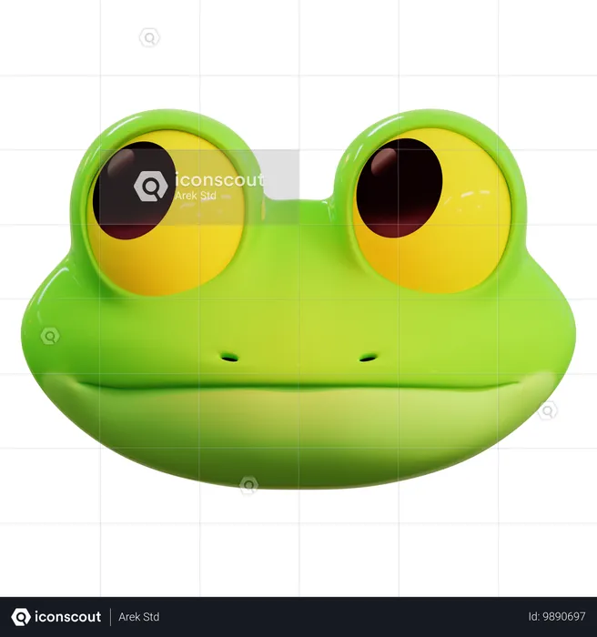 Emoji de sapo indiferente Emoji 3D Icon