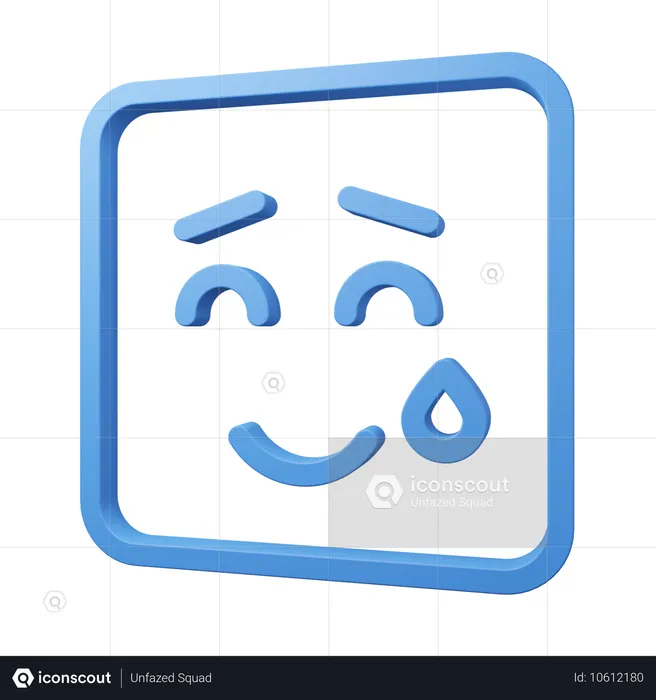 Emoji schüchtern  3D Icon