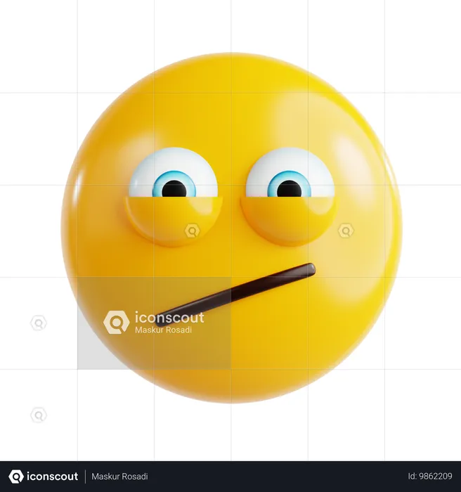 Emoji inexpressivo Emoji 3D Icon