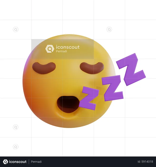Emoji sonolento Emoji 3D Icon