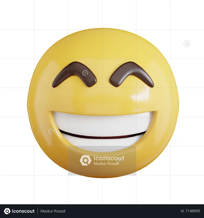 Emoji Sonriente Emoji Ícono 3D