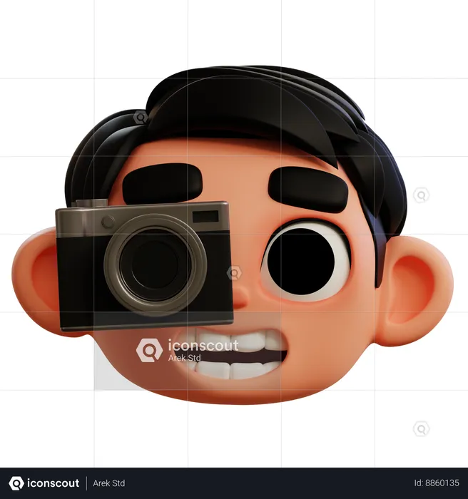 Emoji Taking Photo Emoji 3D Icon