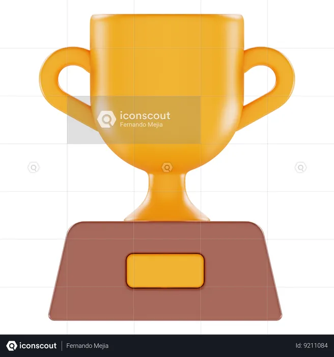 Trophy Emoji 3D Icon