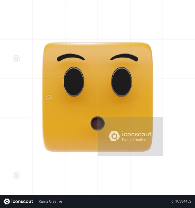 Emoji visage silencieux Emoji 3D Icon