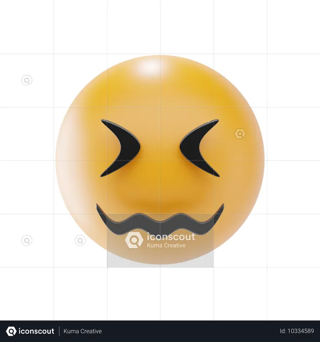 Emoji visage confus  3D Icon