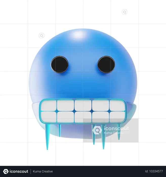 Emoji visage froid Emoji 3D Icon