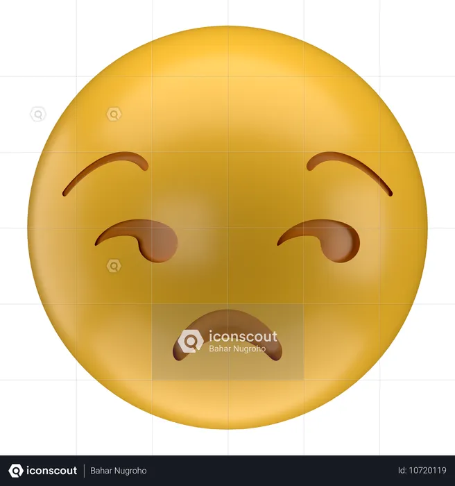 Emoji visage non amusé Emoji 3D Icon