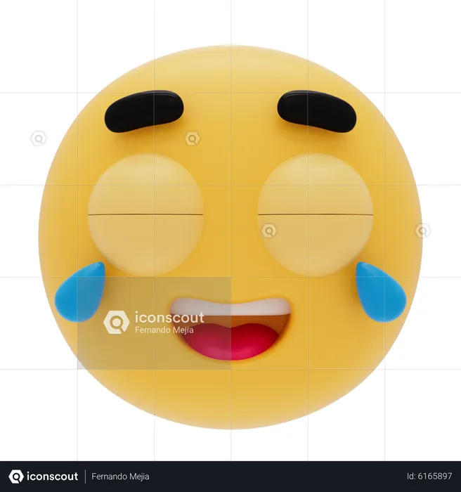 Emoji With Tears Of Joy Emoji 3D Icon