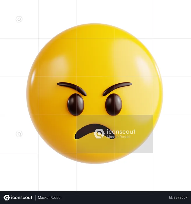 Emoji irritado Emoji 3D Icon